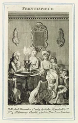 Un père lisant à sa famille à la lumière d